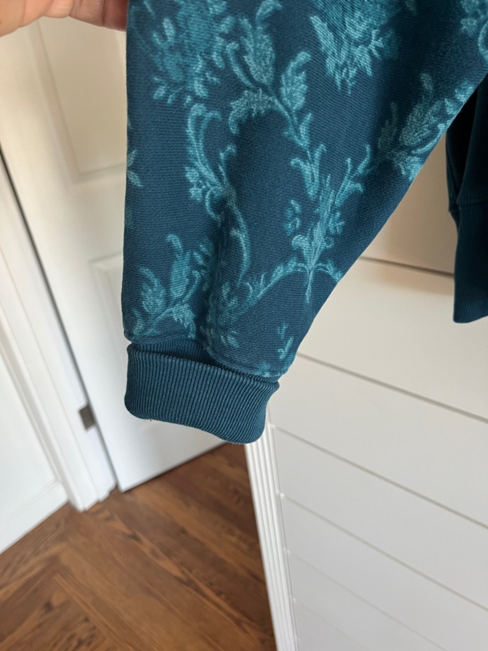 Champion Teal Brocade Reverse Weave Sweatshirt Hoodie Size XL - Picture 4 of 7